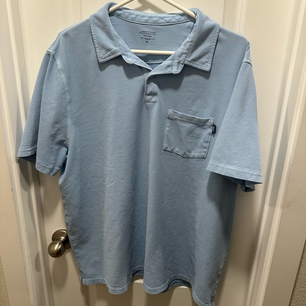 Light blue vineyard vines polo